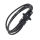 Lederarmband geflochten mit Edelstahlverschluss