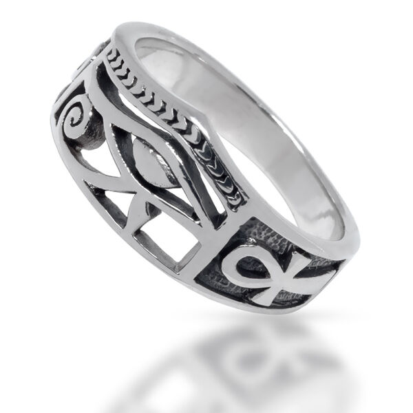 925 Sterling silver ring - Eye of Ra - 64 (20,4 Ø) 10 US