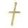 Stainless Steel Pendant – Slender Cross with Rounded Profile
