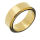 Stainless Steel Ring - Fidget Ring with Rotating Element Steel-58 (18,4 Ø) 08 US-6 mm