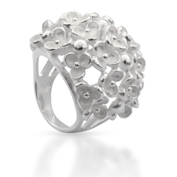 925 Sterling Silberring - Blütenmeer