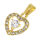 Stainless Steel Pendant – Heart with Large Centre Stone and Sparkling Frame