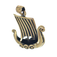 Bronze Pendant - Viking Ship - 27 mm