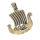 Bronze Pendant - Viking Ship - 27 mm