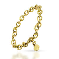 Stainless Steel Bracelet with Plaque