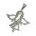 Stainless Steel Pendant - Angel with Gemstones