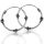 925 Sterling Silber Bali Creolen "Bamur" 15 mm