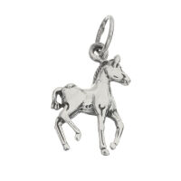 925 Sterling Silber Anhänger Pferd