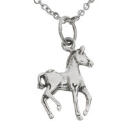 925 Sterling Silber Anhänger Pferd