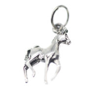 925 Sterling Silber Anhänger Pferd