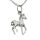 925 Sterling Silber Anhänger Pferd