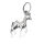 925 Sterling Silber Anhänger Pferd