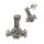 925er Sterling Silberohrstecker - Thors Hammer