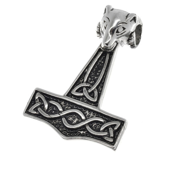 Stainless Steel Pendant - Thors Hammer Ram 30