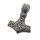 Stainless Steel Pendant – Thor’s Hammer with Vegvísir and Valknut