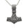 Stainless Steel Pendant – Thor’s Hammer with Vegvísir and Valknut