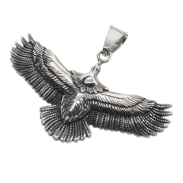 Edelstahlanhänger - Adler