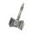 Edelstahlanhänger Keltischer Hammer Stahl-40mm