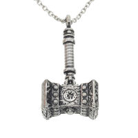 Edelstahlanhänger Keltischer Hammer Stahl-55mm
