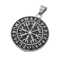 Edelstahlanhänger - Vegvísir