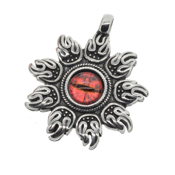 Stainless steel pendant - Demoneye