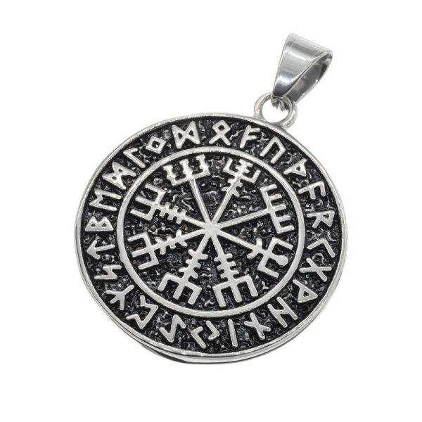Edelstahlanhänger - Vegvísir Stahl