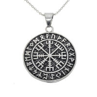 Edelstahlanhänger - Vegvísir Stahl