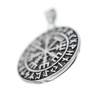 Edelstahlanhänger - Vegvísir Stahl