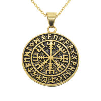Edelstahlanhänger - Vegvísir Bi-Color