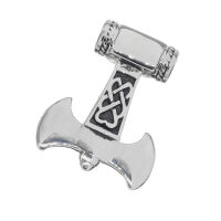 Stainless steel pendant - Thors axe 40 mm without eyelet