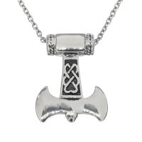 Stainless steel pendant - Thors axe 40 mm without eyelet