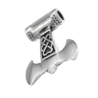 Stainless steel pendant - Thors axe 40 mm without eyelet