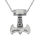 Stainless steel pendant - Thors axe 40 mm without eyelet