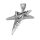 Stainless steel pendant - asymmetrical pentagram Steel
