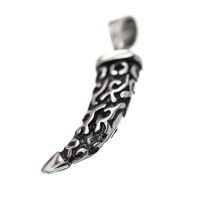 Edelstahlanhänger - Horn "A boire" Stahl 40 mm