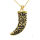 Stainless steel pendant - Horn “A boire” PVD-Gold 50 mm