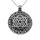 Stainless steel pendant "Star of David" Steel-53mm