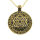 Stainless steel pendant "Star of David" PVD-Gold-43mm