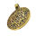 Stainless steel pendant "Star of David" PVD-Gold-43mm