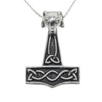 Thors Hammer mit Widderkopf Stahl-48mm