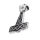 Thors Hammer mit Widderkopf Stahl-48mm