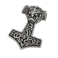 Stainless steel pendant - Thors Hammer 35 mm Steel