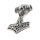 Edelstahlanhänger - Thors Hammer 49 mm Stahl