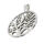 Stainless Steel Pendant - Tree of Life Steel-32mm