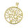 Stainless Steel Pendant - Tree of Life PVD-Gold-28mm