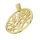 Stainless Steel Pendant - Tree of Life PVD-Gold-28mm