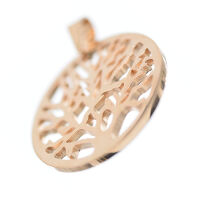 Stainless Steel Pendant - Tree of Life PVD-Roségold-32mm