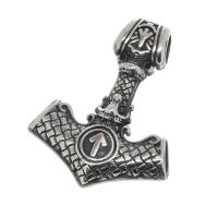 Edelstahlanhänger – Thors Hammer Ohorg mit...