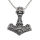 Stainless steel pendant - Thors hammer “Ohorg” steel 43 mm