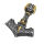 Stainless steel pendant - Thors hammer “Ohorg” Bicolor 43 mm